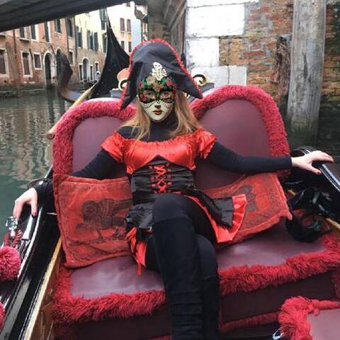 In gondola a carnevale